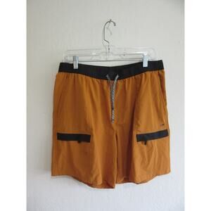 UNIPRO Gold Men's L Elasticized Waist Pockets Walking Running 33-36 Shorts